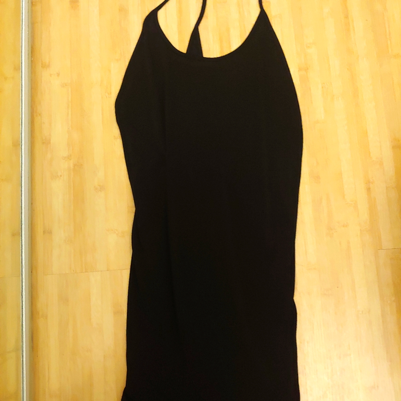 Iam Black A-Line Dress With Open Back
